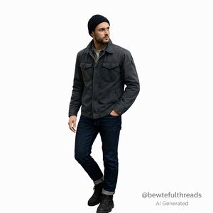 Relwen Field Jacket Men’s M — Organic Cotton Utility Military Style Coat
